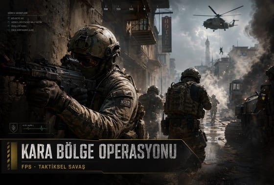 Slotime Kara Bölge Operasyonu FPS modu oynanış görseli